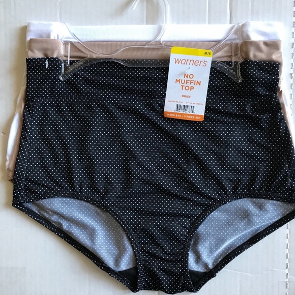 Warner's, Intimates & Sleepwear, Warners No Muffin Top Panties Full  Briefs S M 2x